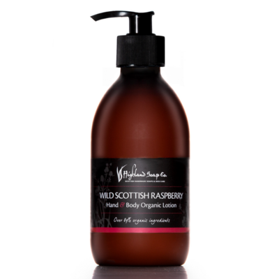 The Highland Soap Company Wild Scottish Raspberry Hand &amp; Body Organic Lotion