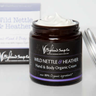The Highland Soap Company Wild Nettle & Heather Organic Hand & Body Cream