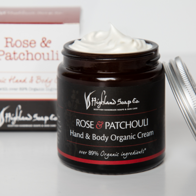 The Highland Soap Company Rosehip & Patchouli Organic Hand & Body Cream