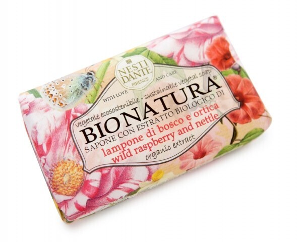 Nesti Dante Bionatura Wild Raspberry and Nettle Soap Bar