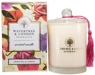 Wavertree & London Sweet Pea & Jasmine Scented Candle