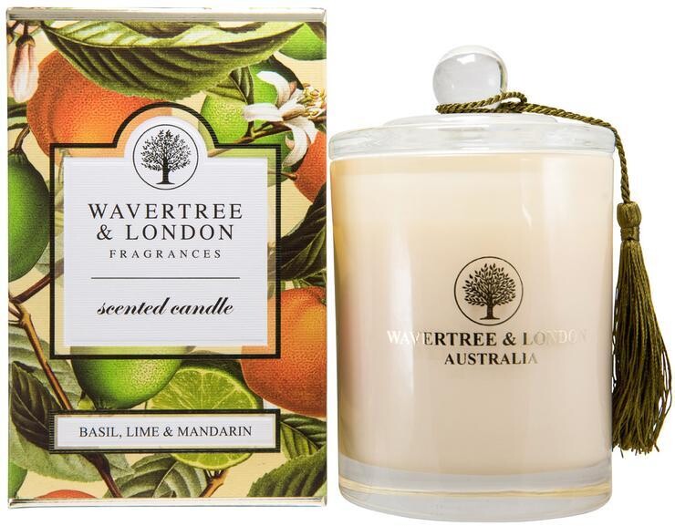 Wavertree & London Basil, Lime & Mandarin Scented Candle