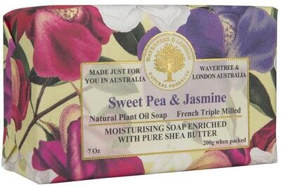 Wavertree & London Sweet Pea & Jasmine Soap Bar