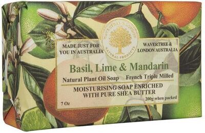 Wavertree & London Basil, Lime & Mandarin Soap Bar