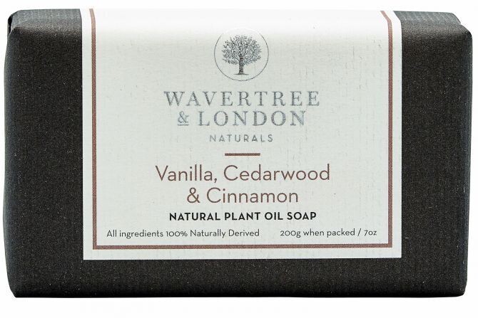Wavertree & London Vanilla, Cedarwood & Cinnamon Soap Bar