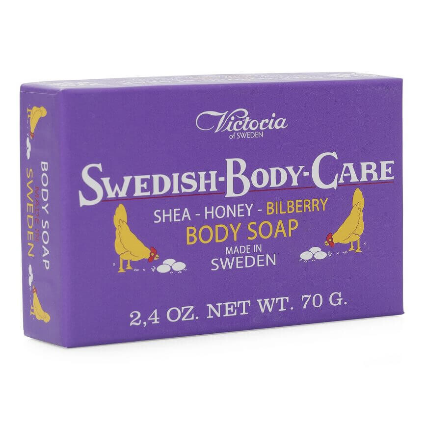 Victoria of Sweden Shea Butter - Honey - Nordic Blueberry Soap Bar