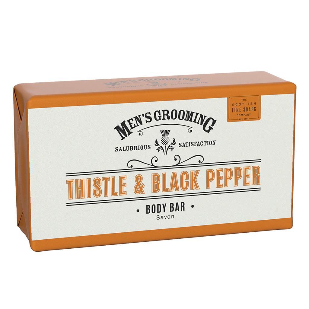 The Scottish Fine Soaps Company Thistle & Black Pepper Bar Soap