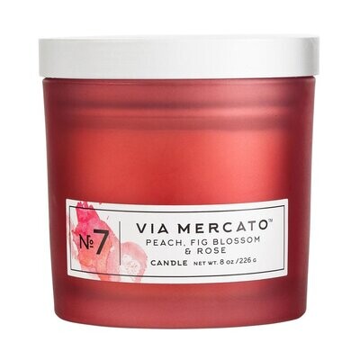 Via Mercato No. 7 Peach, Fig Blossom & Rose Candle