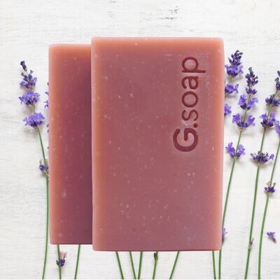 G.soap Provence | Lavender & Pink Clay Nourishing Soap Bar