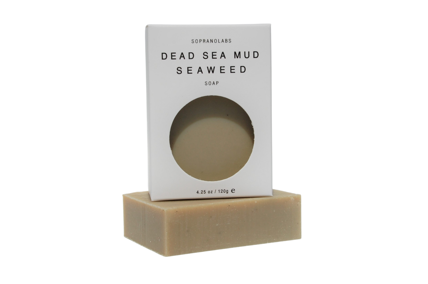 SopranoLabs Dead Sea Mud Seaweed Soap Bar