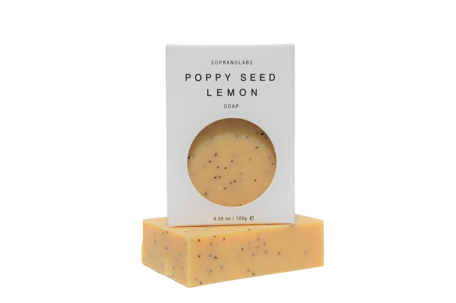 SopranoLabs Poppy Seed Lemon Soap Bar