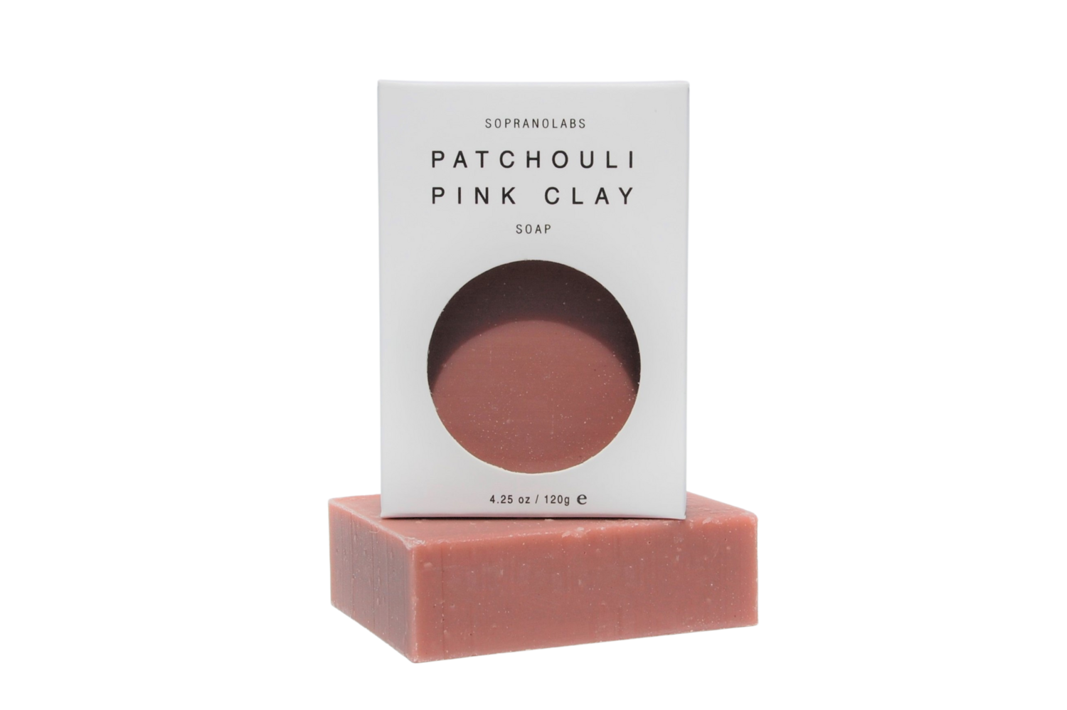 SopranoLabs Patchouli Pink Clay Soap Bar