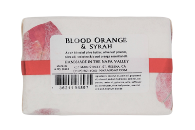 Napa Soap Company Blood Orange &amp; Syrah Soap Bar