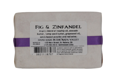 Napa Soap Company Fig &amp; Zinfandel Soap Bar