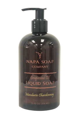 Napa Soap Company Mandarin Chardonnay Grapeseed Oil Liquid Soap