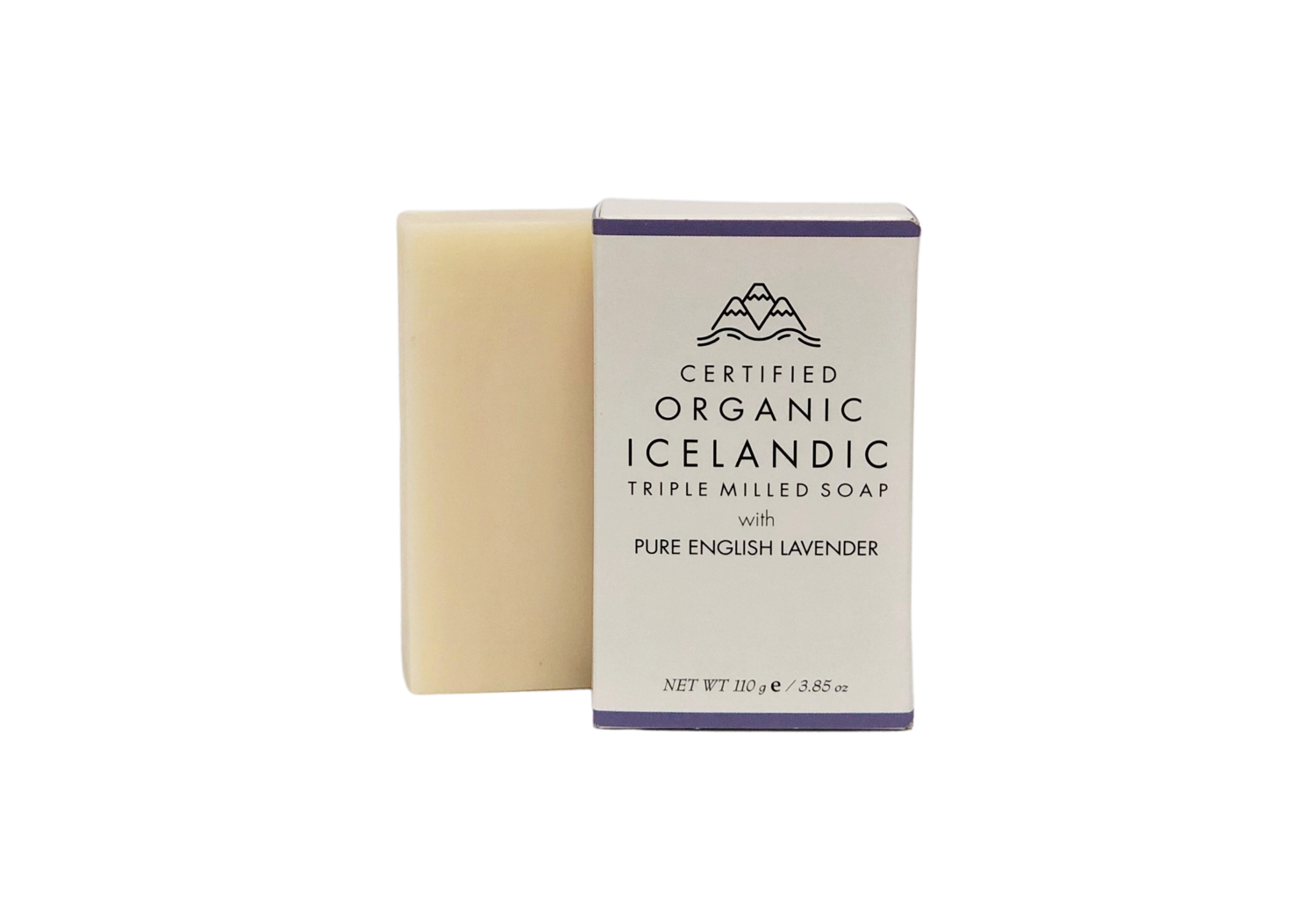 Sapusmidjan Certified Organic Icelandic Triple Milled Pure English Lavender Soap Bar