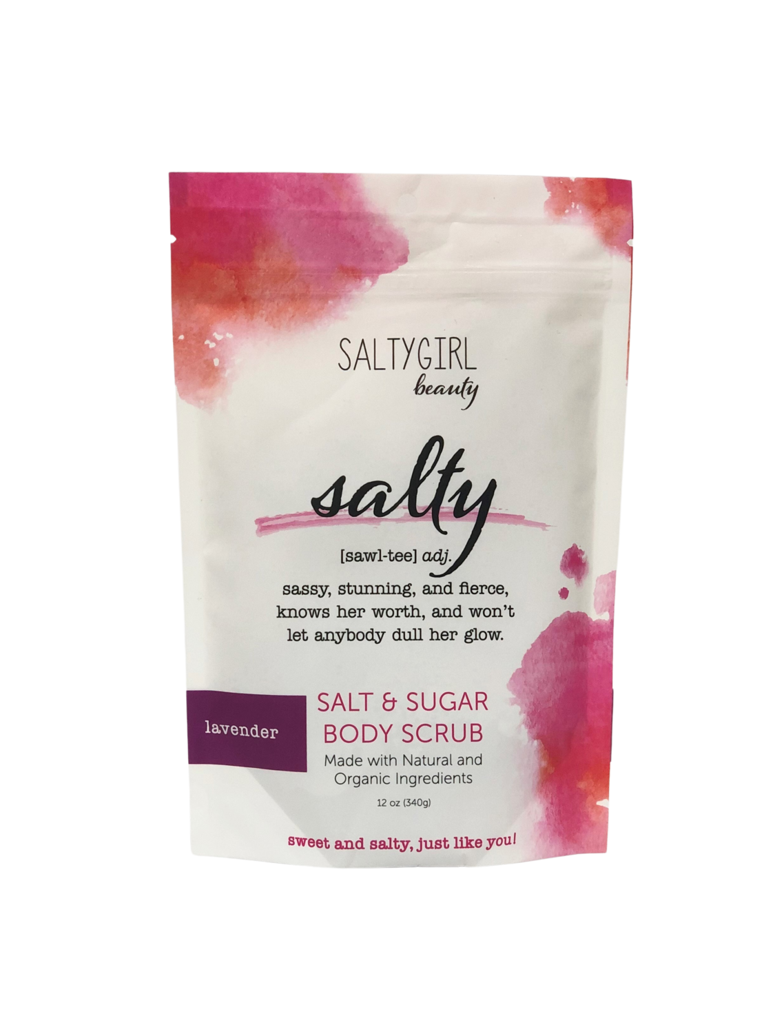 SaltyGirl Beauty Lavender Salt and Sugar Body Scrub