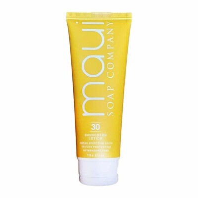 Maui Soap Company Broad Spectrum SPF30 Sunscreen Lotion