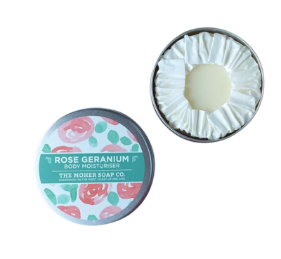 The Moher Soap Co. Rose Geranium Solid Body Moisturizer 