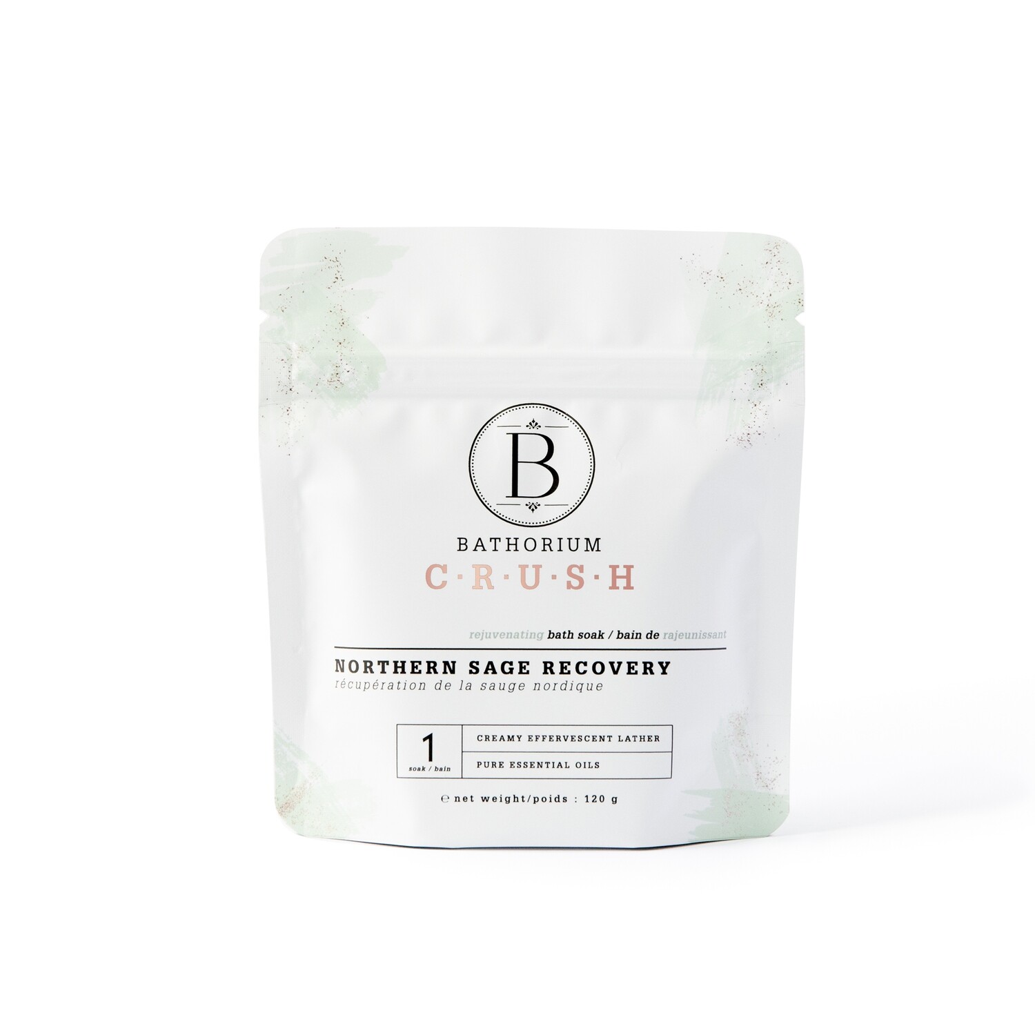 Bathorium Crush Northern Sage Recovery Small Bath Soak 