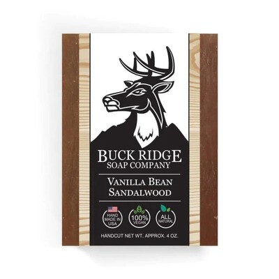 Buck Ridge Soap Company Vanilla Bean Sandalwood Soap Bar