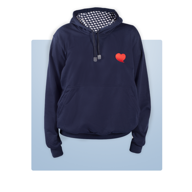 Hoodie Cerrado FCI para Niño - Azul