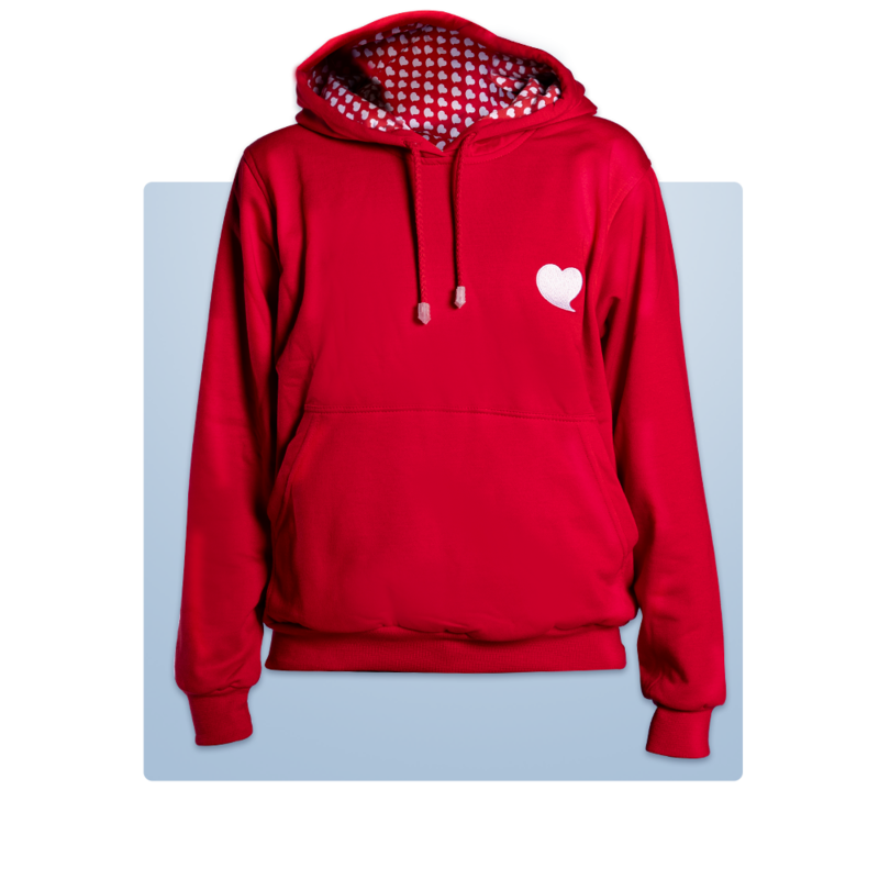 Hoodie Cerrado FCI para niño - Rojo