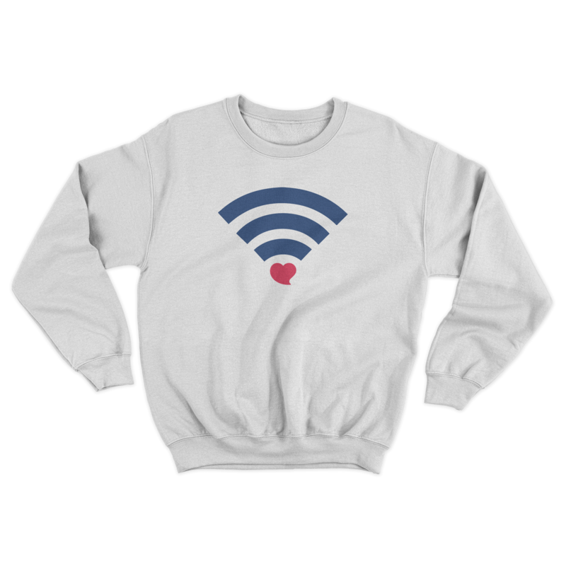 Hoodie wifi corazón cardio