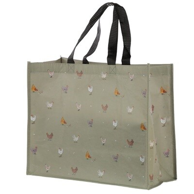 Chickens Willow Farm Recycled Plastic Reusable Shopping Bag