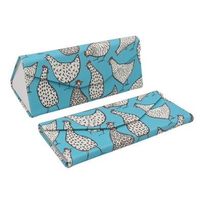 REAL SIC Animal PU Leather Glasses Case - Chickens