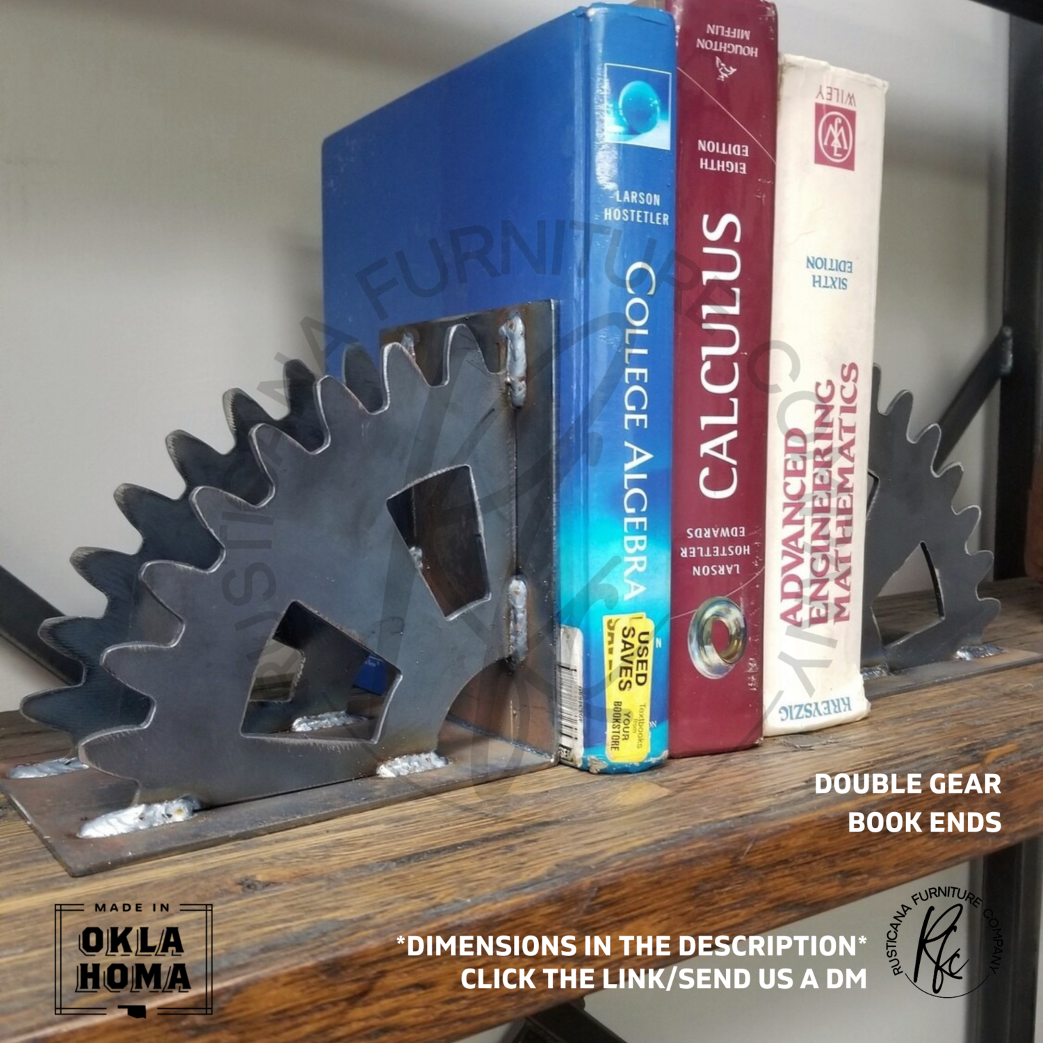 Double Gear Book Ends
