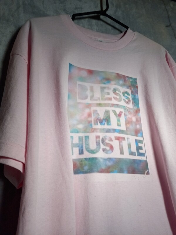 "BLESS MY HUSTLE" IN PINK
