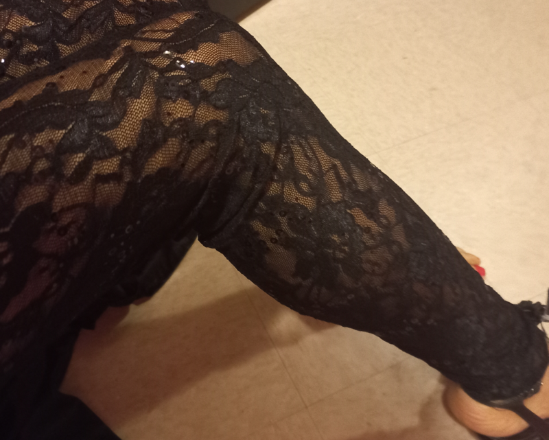 lace/sparkly leggings