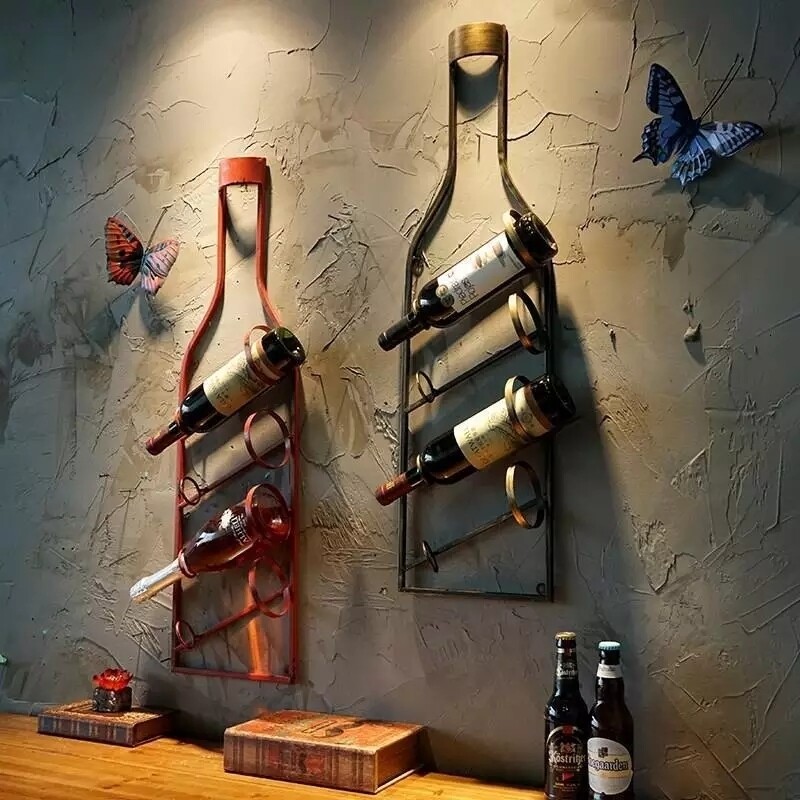 Vintage Wall Wine Rack
