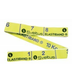 Эспандер Sveltus Elastiband Original 10 кг желтый, постер/ упаковка