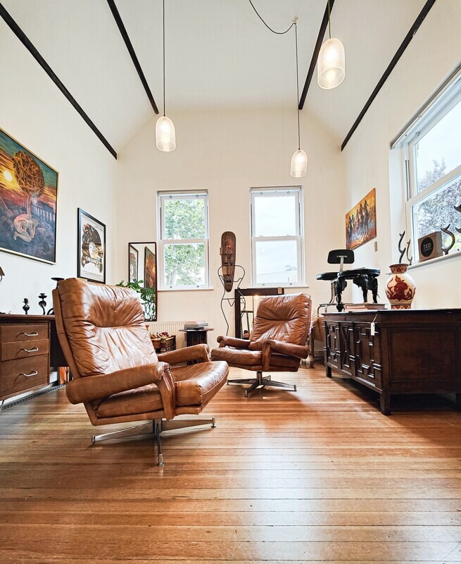 Howard Keith Cognac Leather Armchair