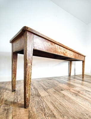 Early 20th Century Pine Console Prep Table
