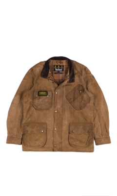 Vintage Barbour International Trials Jacket Size L Wax Cotton Hunting Field Coat