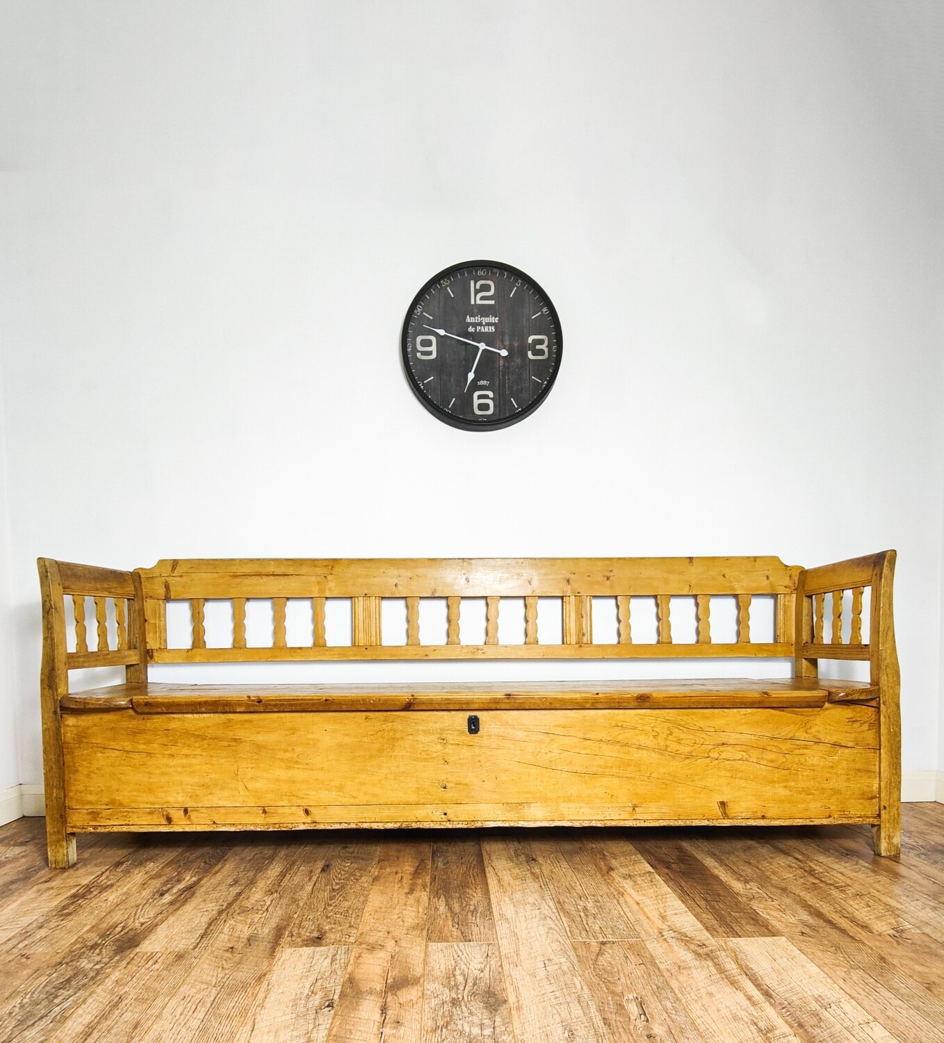 Large Hungarian Pine Bench Settle