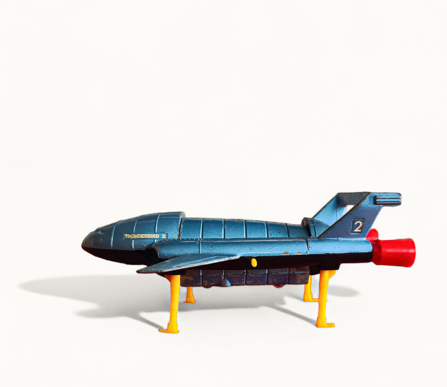 Dinky Toys Diecast  'Thunderbirds T2  & T4' Metallic Blue Ship Diecast.