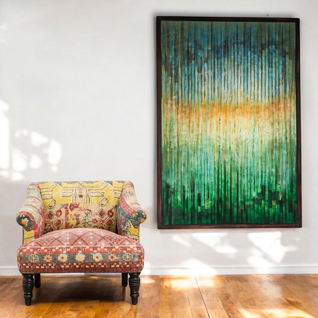 Large Contemporary Framed Painting 'High Hopes' By Artist Stuart Mortimer