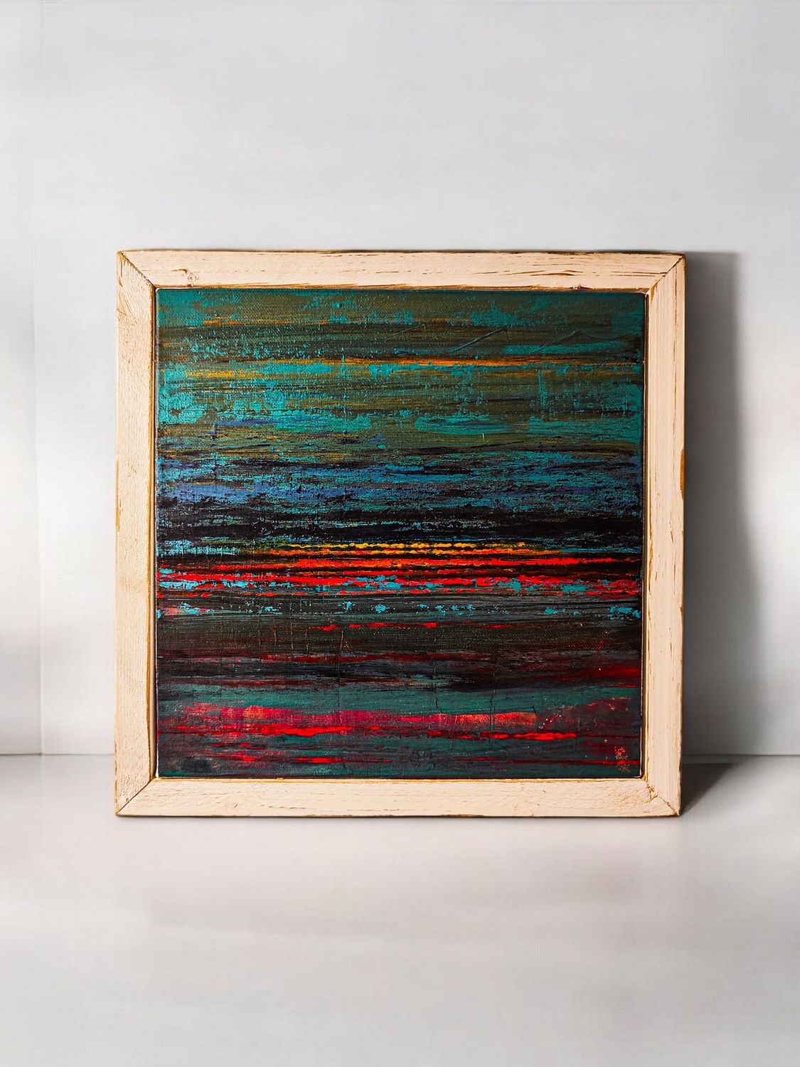 'Even Tide'  Acrylic Framed Painting on Canvas by Stuart Mortimer