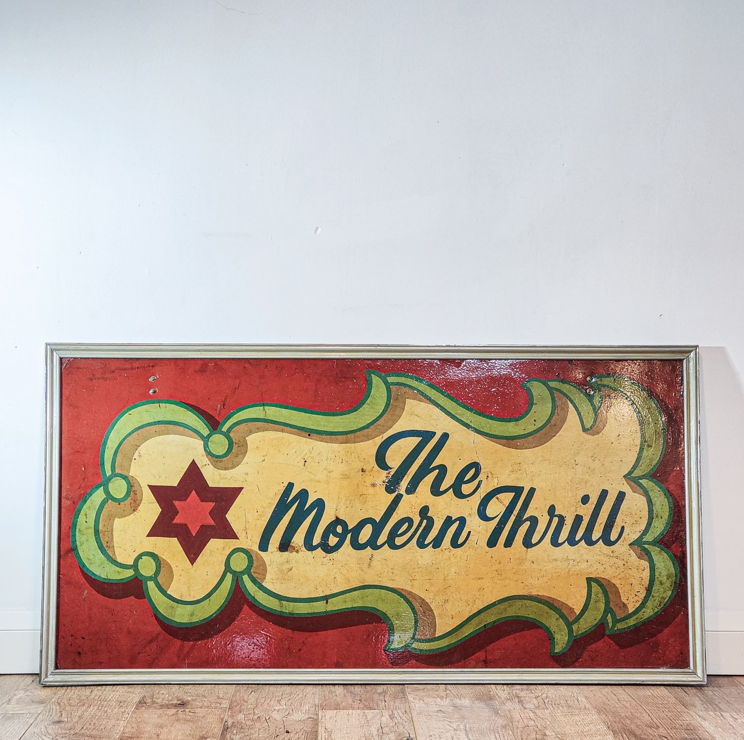 1950s Fairground 'The Modern Thrill' Sign
