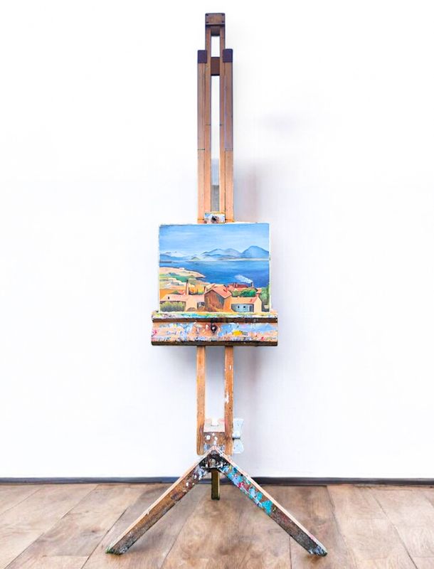 Tuscan Scene Oil on Canvas