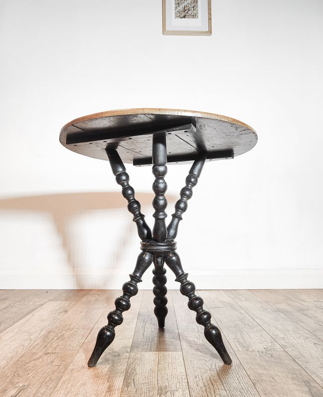 Victorian Bobbin Turned Tripod Gypsy Table