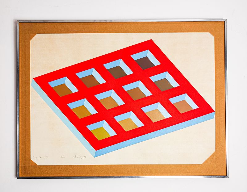 Michael Challenger Artist Proof 'No'  Framed Lithograph 1970