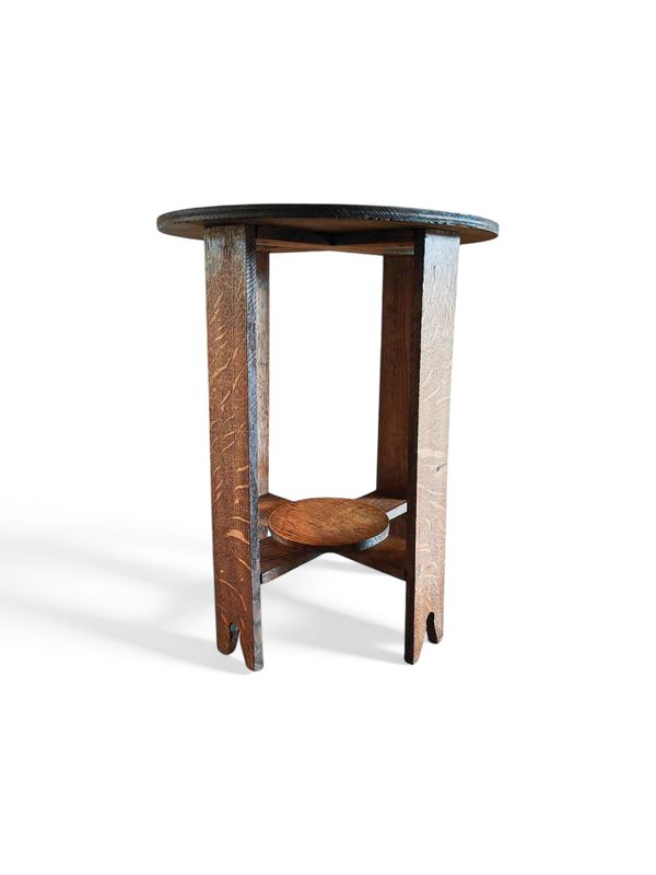 Scratch Built Arts and Crafts Side Table Circa 1950