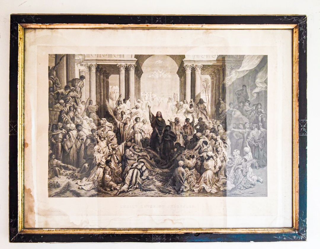 Alphonse Francois after Gustave Dore, Circa 1882, 'Christ Entering Jerusalem' Engraving Print