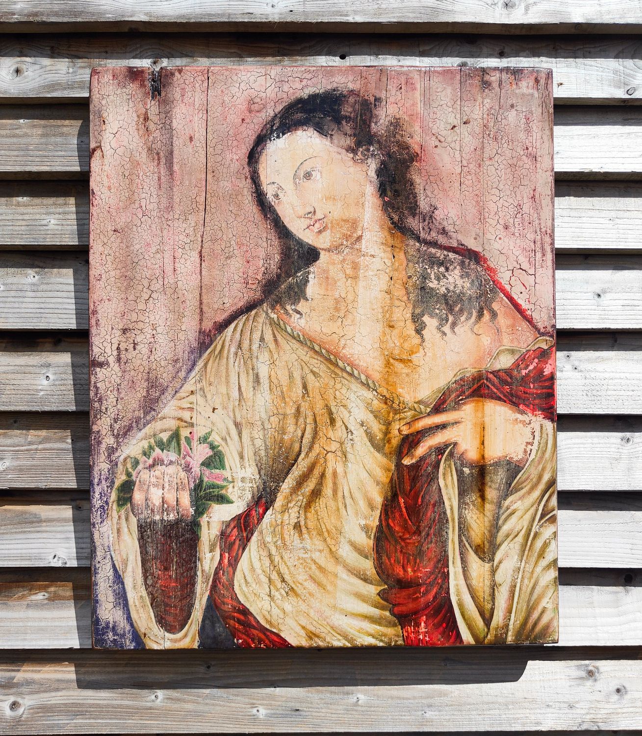 Renaissance Old Masters Style Oil On Wooden Panel
