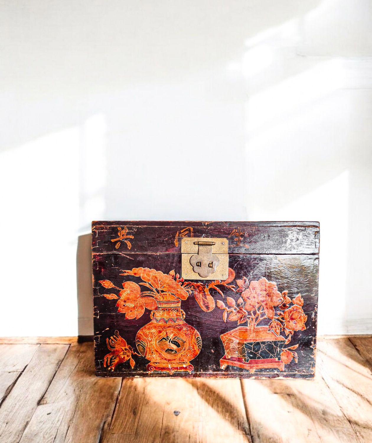 Early 20th Century Lacquered Chinese Tea Chest